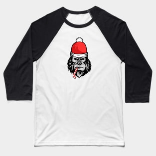 Santa Gorilla Baseball T-Shirt